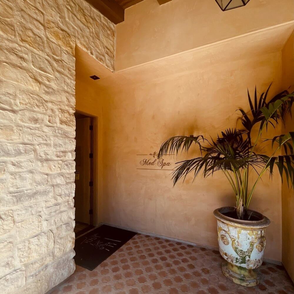 Clean, professional medical spa treatment room with neutral tones at Starr MedSpa in Studio City